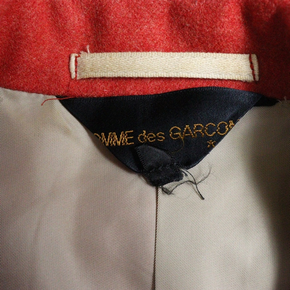 COMME des GARCONS(コムデギャルソン) 95AW 6B コットン シングルテーラードジャケット レッド レディース GJ-04053S AD1995