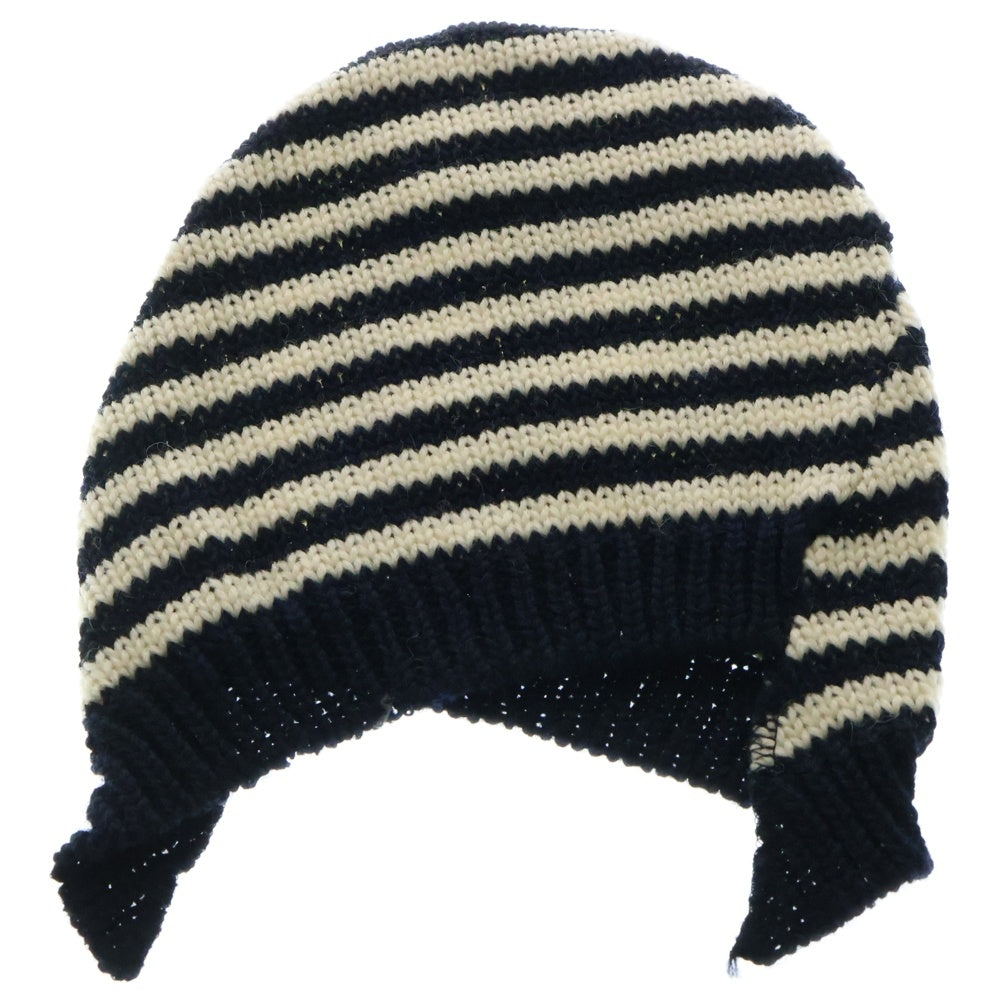 COMME des GARCONS COMME des GARCONS(コムデギャルソンコムデギャルソン) ウール ボーダー ニット帽 ネイビー/ホワイト W16K004