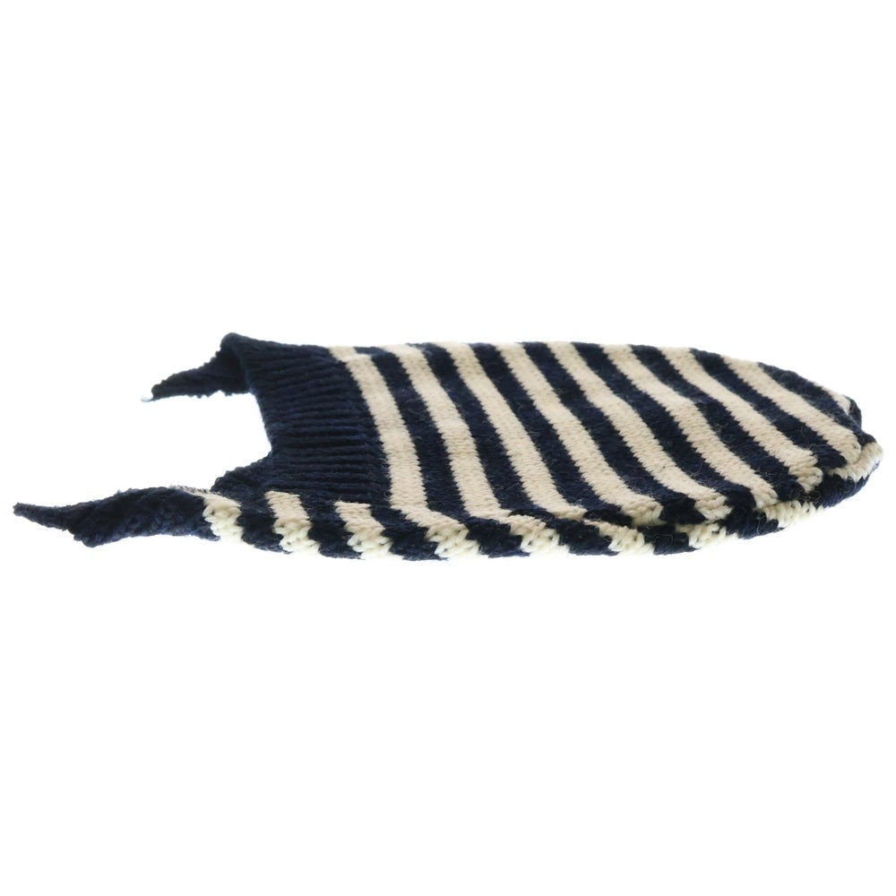 COMME des GARCONS COMME des GARCONS(コムデギャルソンコムデギャルソン) ウール ボーダー ニット帽 ネイビー/ホワイト W16K004