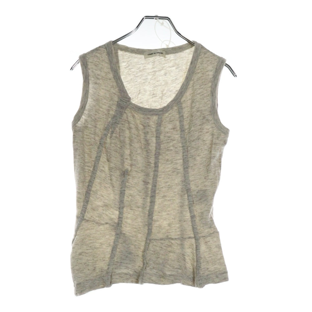 COMME des GARCONS(コムデギャルソン) 98AW ウール混 ノースリーブ タンクトップ グレー GT-040100 AD1998