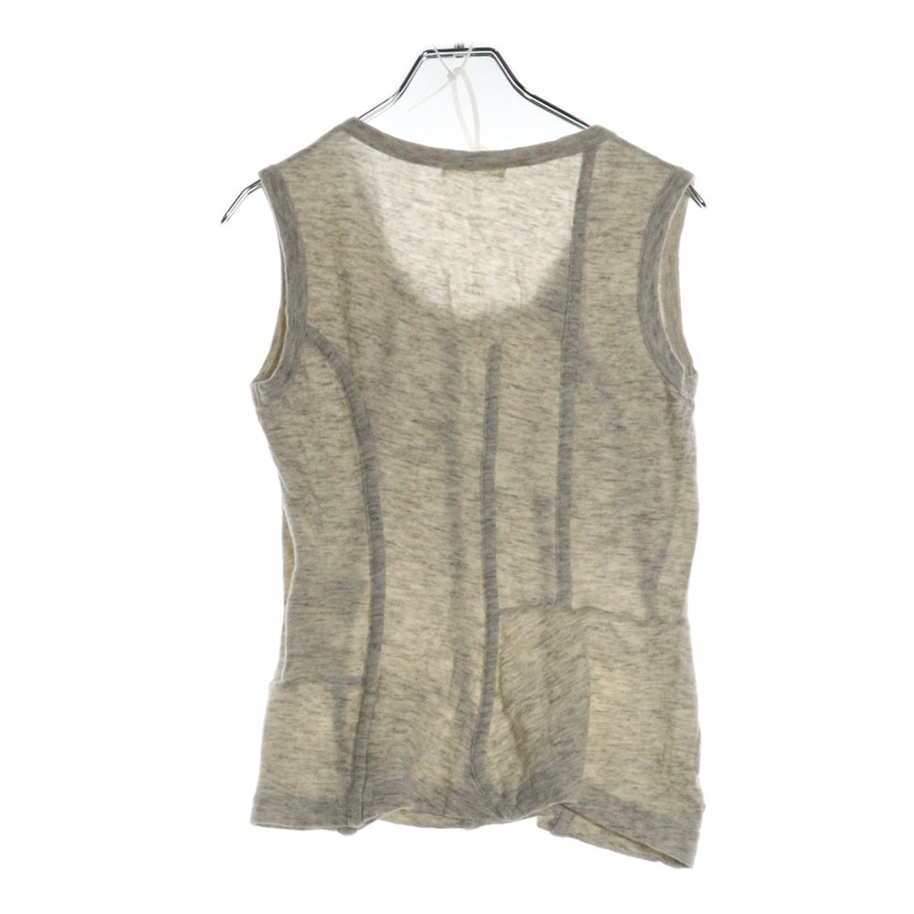 COMME des GARCONS(コムデギャルソン) 98AW ウール混 ノースリーブ タンクトップ グレー GT-040100 AD1998