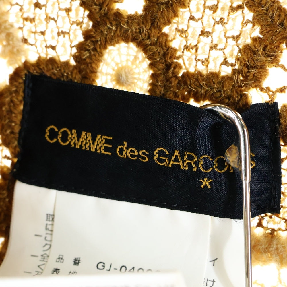 COMME des GARCONS(コムデギャルソン) 00SS フラワー刺繍 ブラウス ジャケット ブラウン レディース GJ-040020 AD1999