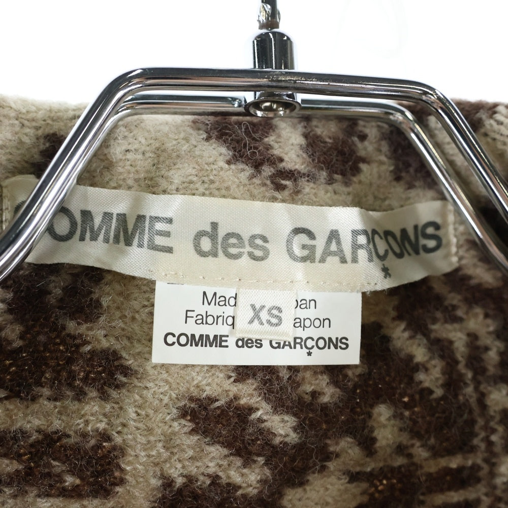 COMME des GARCONS(コムデギャルソン) 09AW ドッキングニットカーディガン ブラウン レディース GD-N014 AD2009
