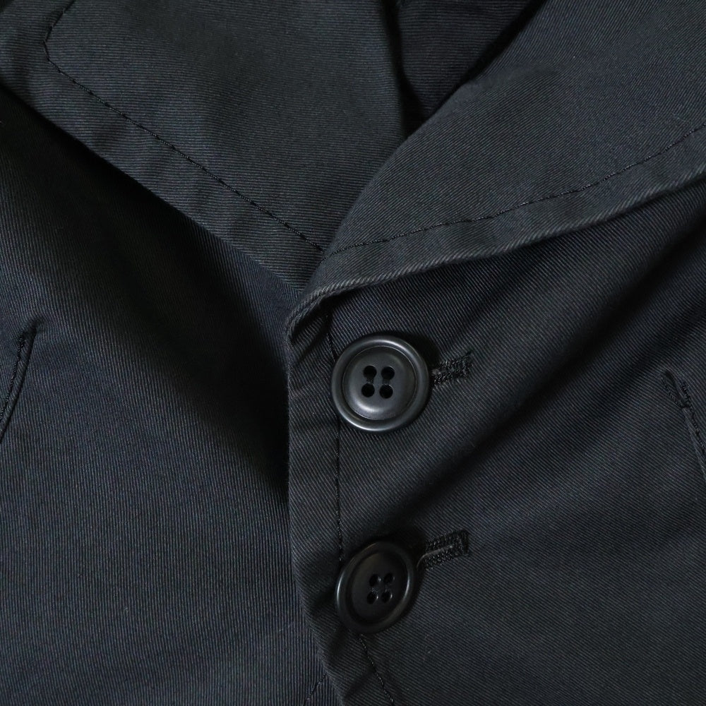 COMME des GARCONS COMME des GARCONS(コムデギャルソンコムデギャルソン) 09AW ドッキングデザイン ボタンレス ウールジャケット ブラック レディース GD-J018 AD2009