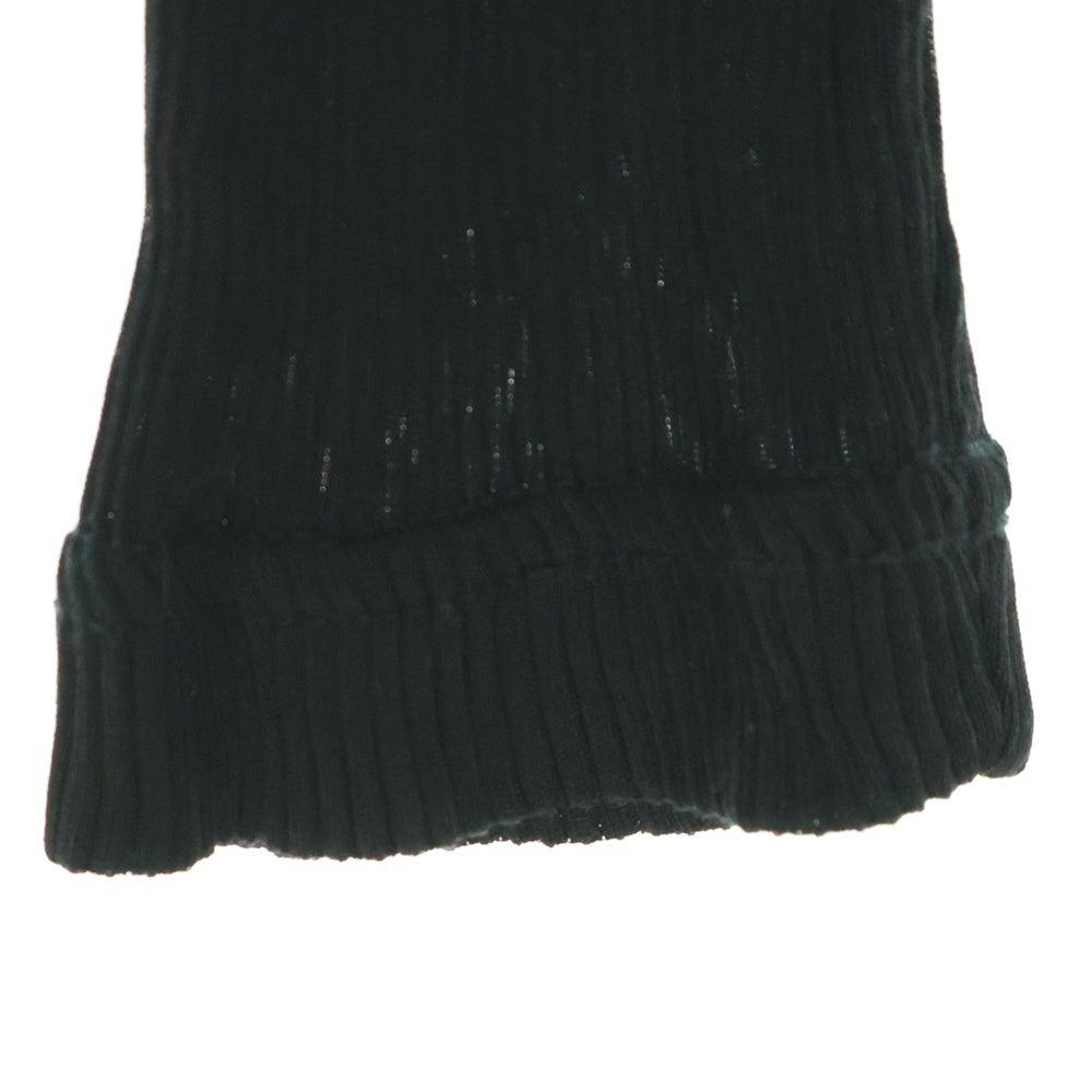 COMME des GARCONS(コムデギャルソン) 95SS スリムフィット プリーツ加工 ロングスリーブ 長袖Tシャツ ブラック GT-100120 AD1994 レディース
