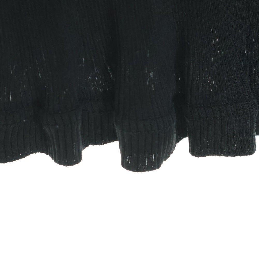 COMME des GARCONS(コムデギャルソン) 95SS スリムフィット プリーツ加工 半袖Tシャツ ブラック GT-100110 AD1994 レディース