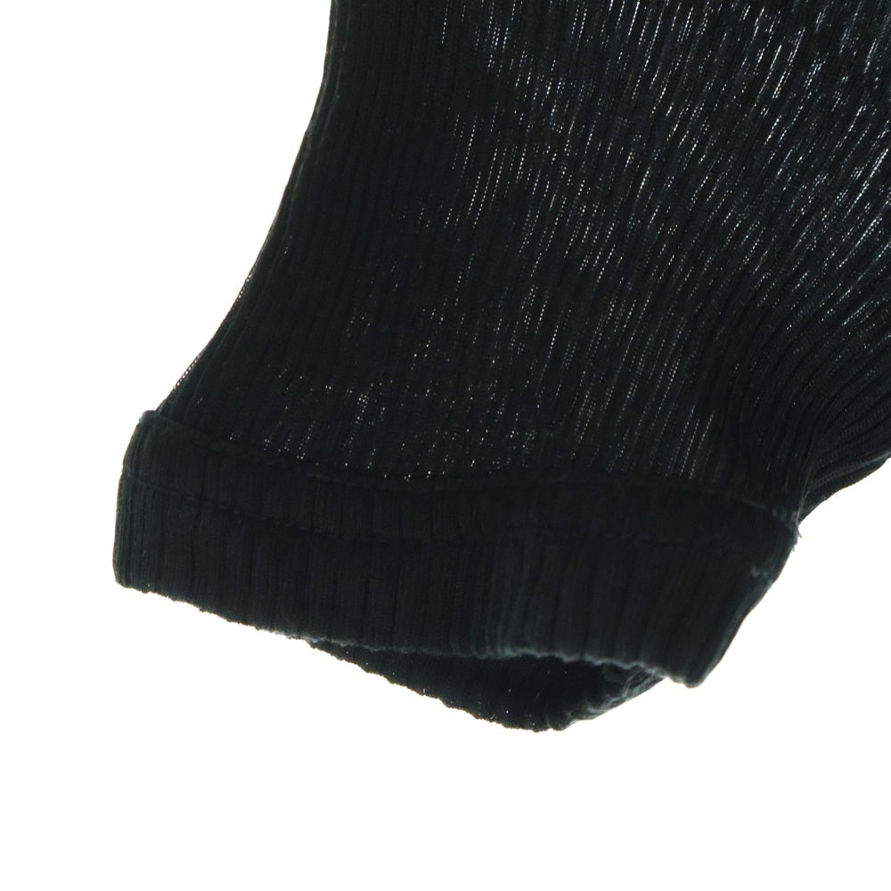 COMME des GARCONS(コムデギャルソン) 95SS スリムフィット プリーツ加工 半袖Tシャツ ブラック GT-100110 AD1994 レディース