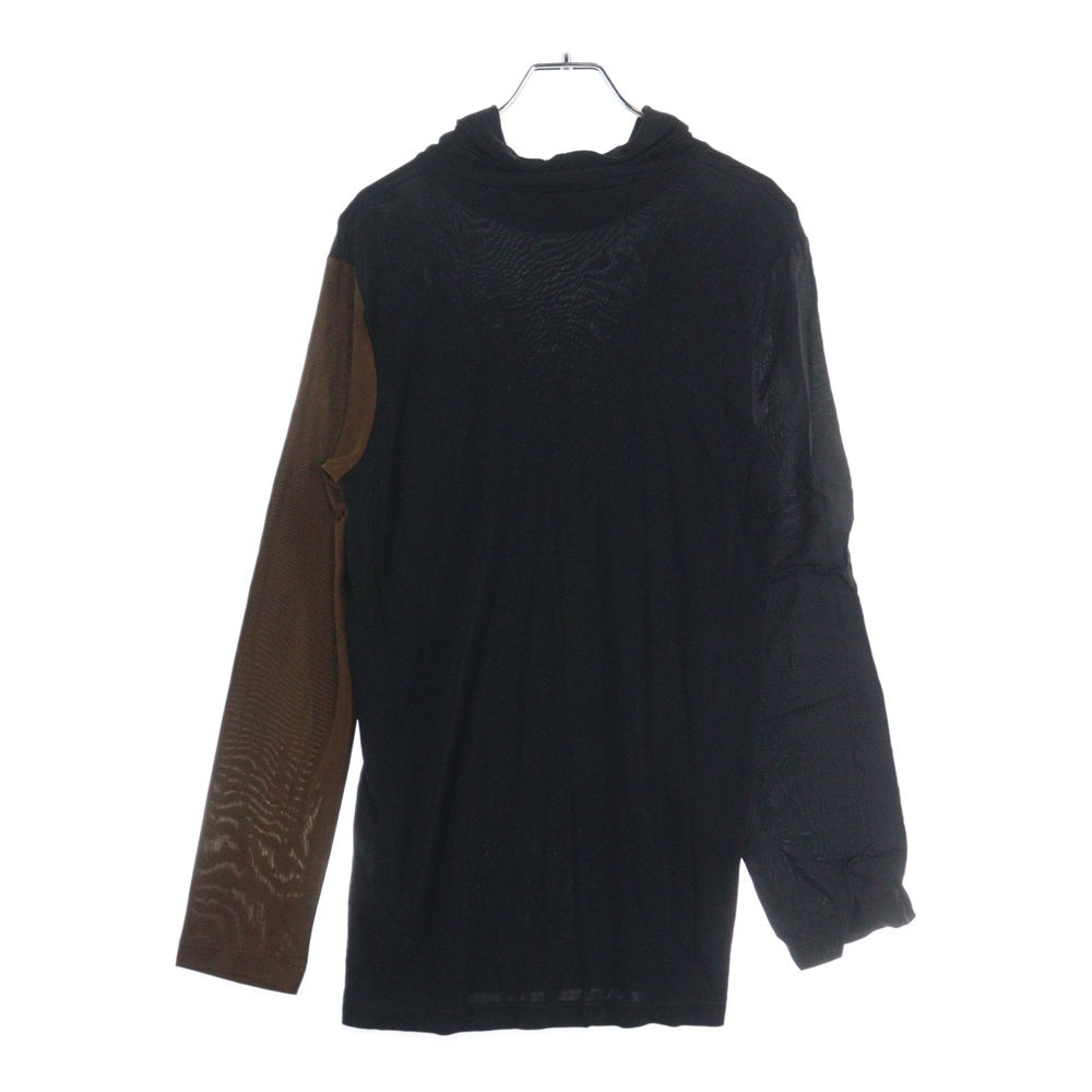 robe de chambre COMME des GARCONS(ローブドシャンブル コムデギャルソン) 92AW キュプラ タートルネック 長袖カットソー ブラック/ブラウン レディース RT-050160 AD1992