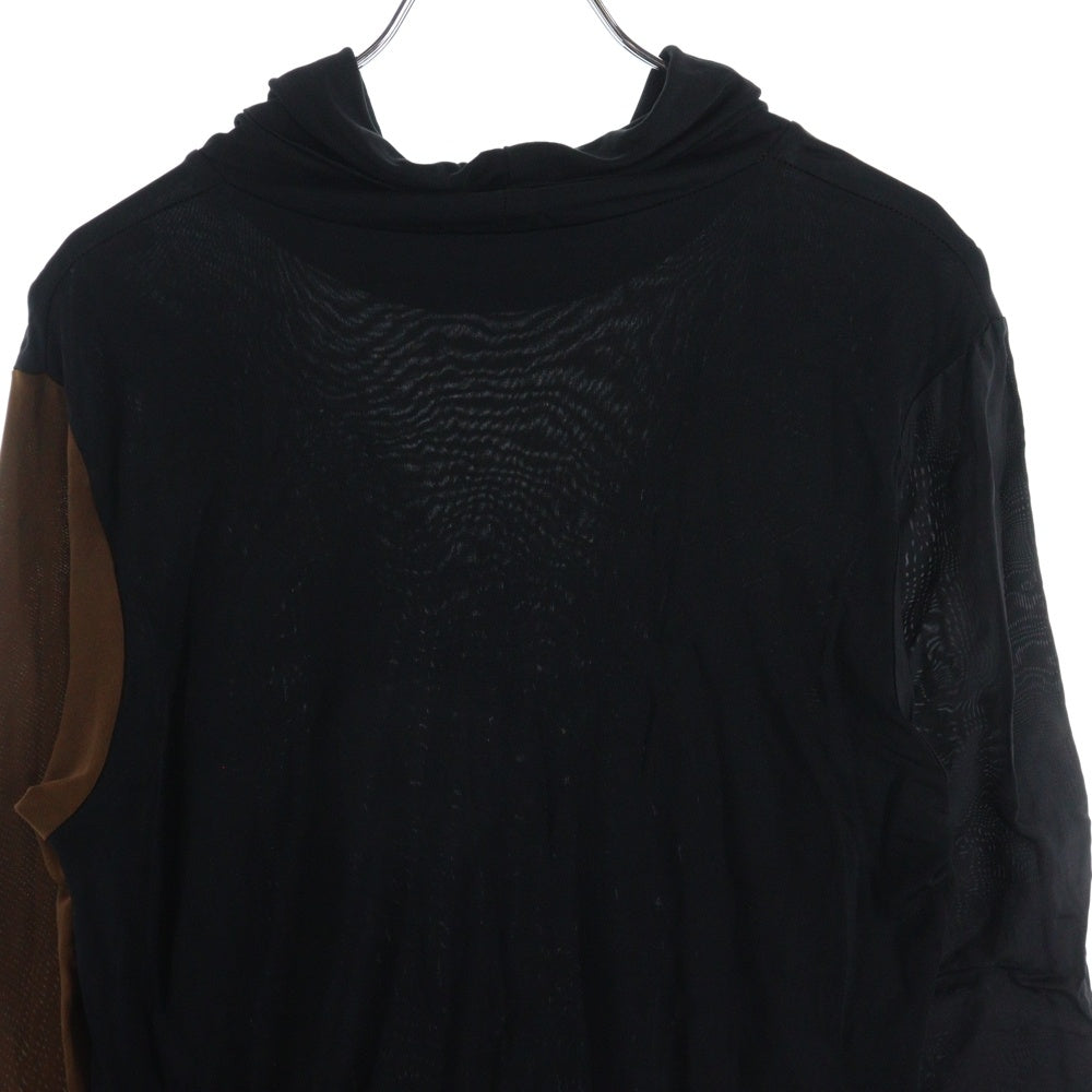 robe de chambre COMME des GARCONS(ローブドシャンブル コムデギャルソン) 92AW キュプラ タートルネック 長袖カットソー ブラック/ブラウン レディース RT-050160 AD1992