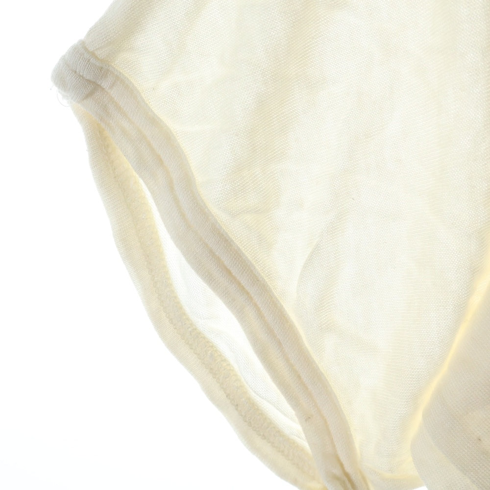 COMME des GARCONS(コムデギャルソン) 89SS ドット柄 変形 クルーネック半袖Tシャツ カットソー アイボリー GT-110400 AD1988 レディース