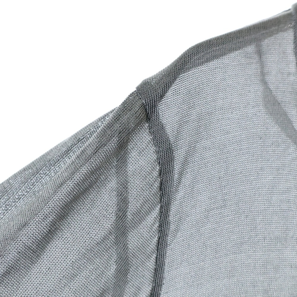 COMME des GARCONS(コムデギャルソン) 91AW シースルー クルーネック 長袖カットソー Tシャツ グレー レディース GT-050220 AD1991