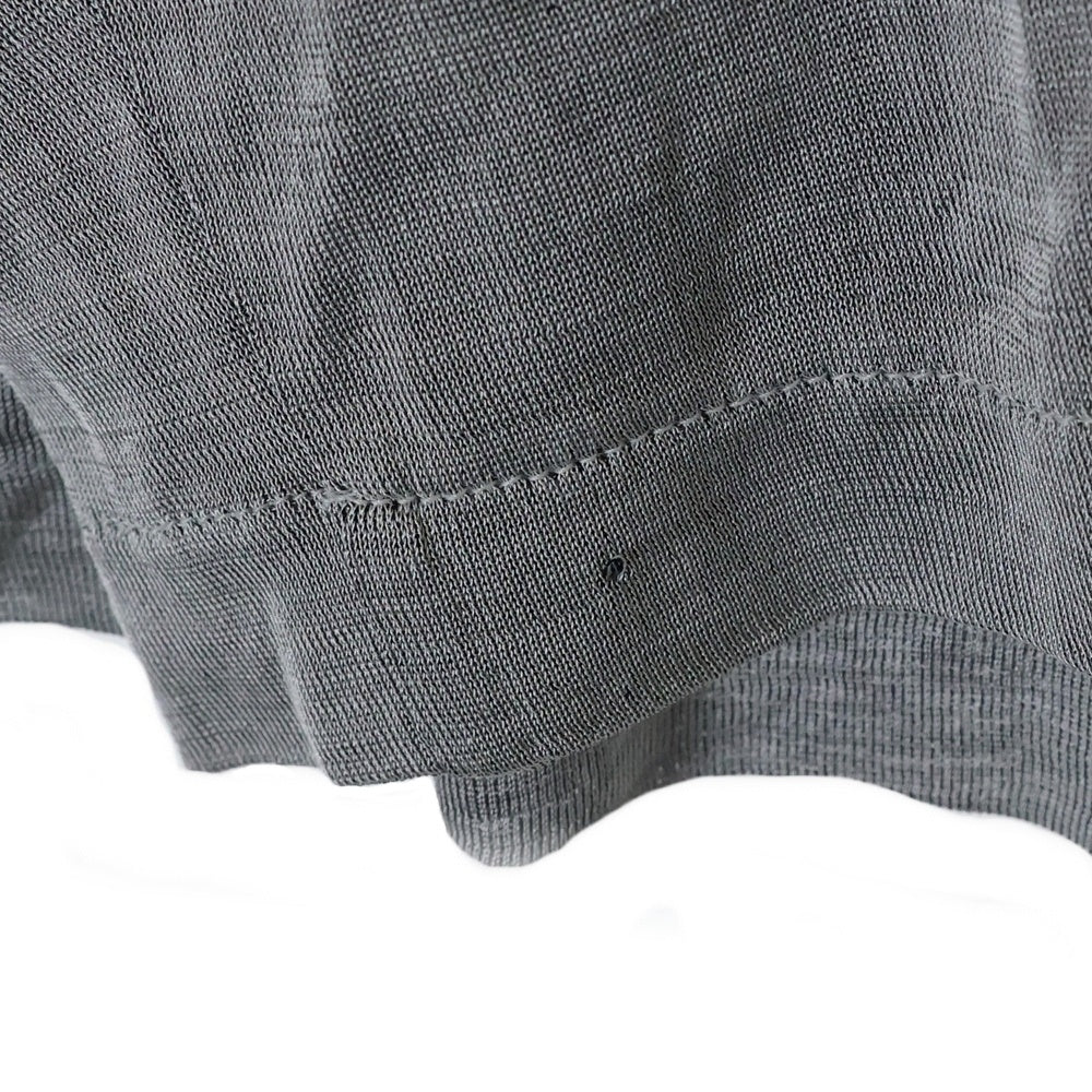 COMME des GARCONS(コムデギャルソン) 91AW シースルー クルーネック 長袖カットソー Tシャツ グレー レディース GT-050220 AD1991