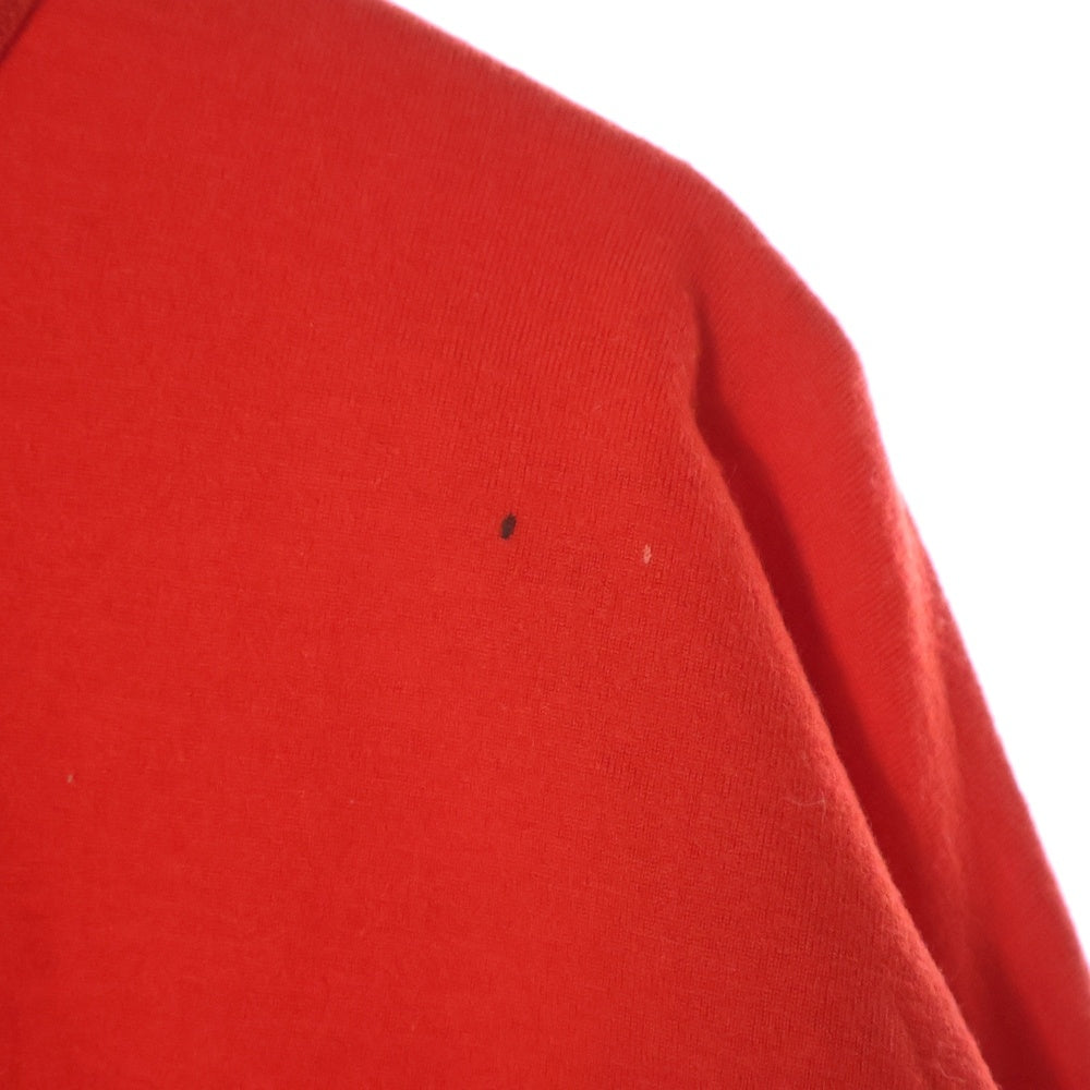 COMME des GARCONS(コムデギャルソン) 88AW ウール クルーネック 長袖カットソー Tシャツ レッド レディース GT-050060 AD1988