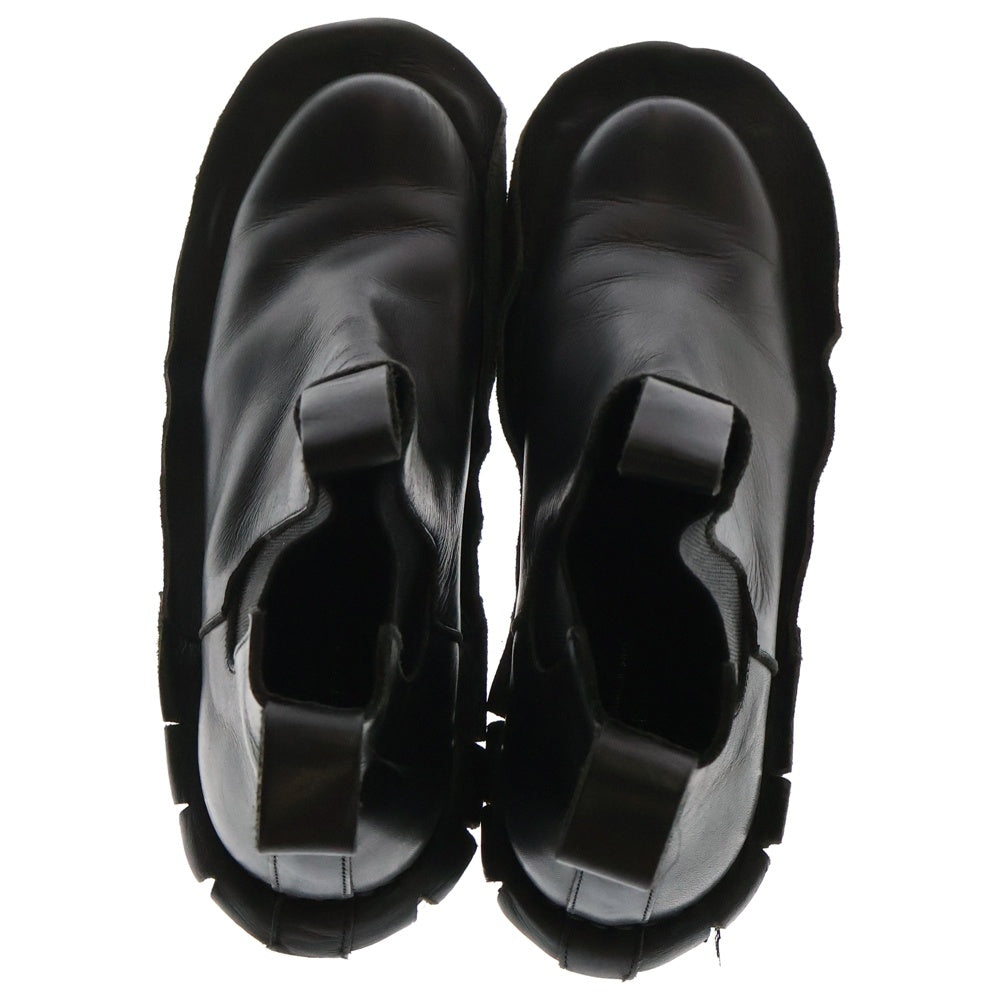 COMME des GARCONS COMME des GARCONS(コムデギャルソンコムデギャルソン) サイドゴア カットオフトゥ ハイカットブーツ ブラック レディース