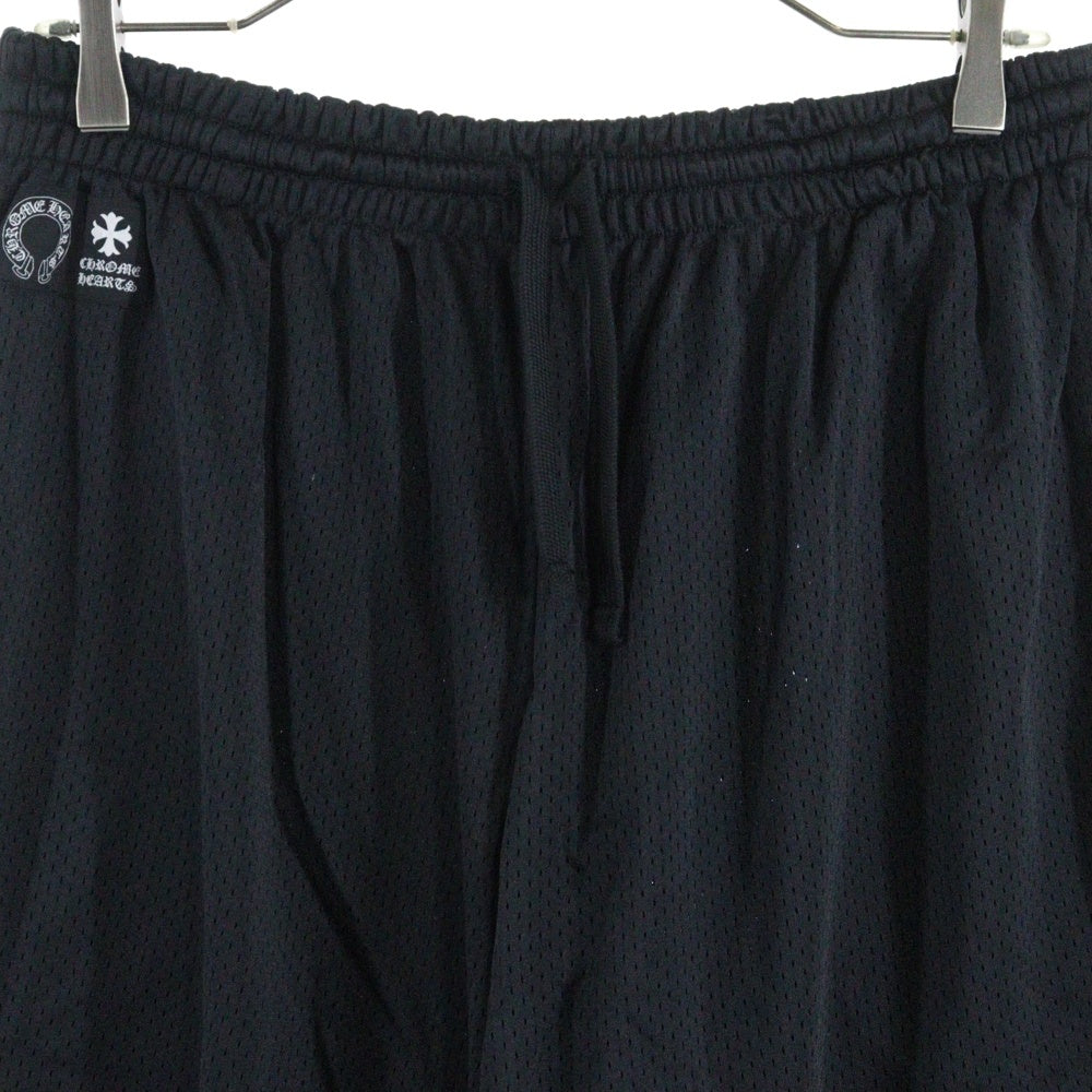 CHROME HEARTS(クロムハーツ) MESH WARM UP JERSEY CHプリント メッシュハーフパンツ ショーツ ブラック