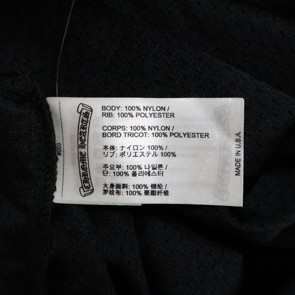 CHROME HEARTS(クロムハーツ) MESH WARM UP JERSEY TEE CHプリントメッシュジャージー 半袖Tシャツ カットソー ブラック