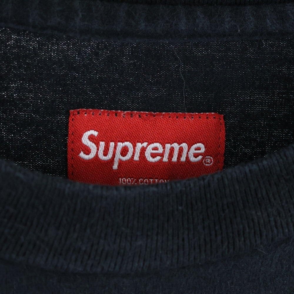 SUPREME(シュプリーム) 17SS Truth L/S TEE トゥルース エンブロイダリー ロングスリーブ クルーネック長袖Tシャツ カットソー ブラック