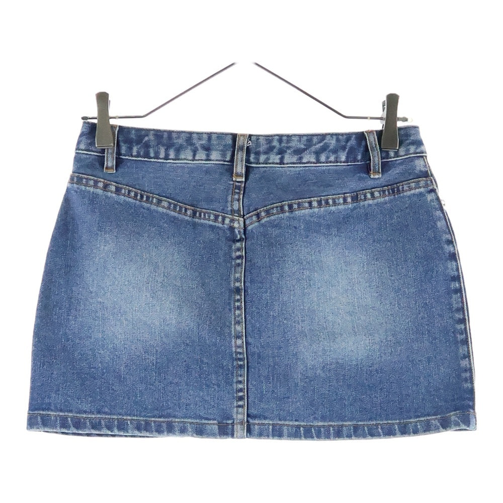 A.P.C(アーペーセー) ロゴボタン ジッパーフライ デニム ミニスカート インディゴ レディース