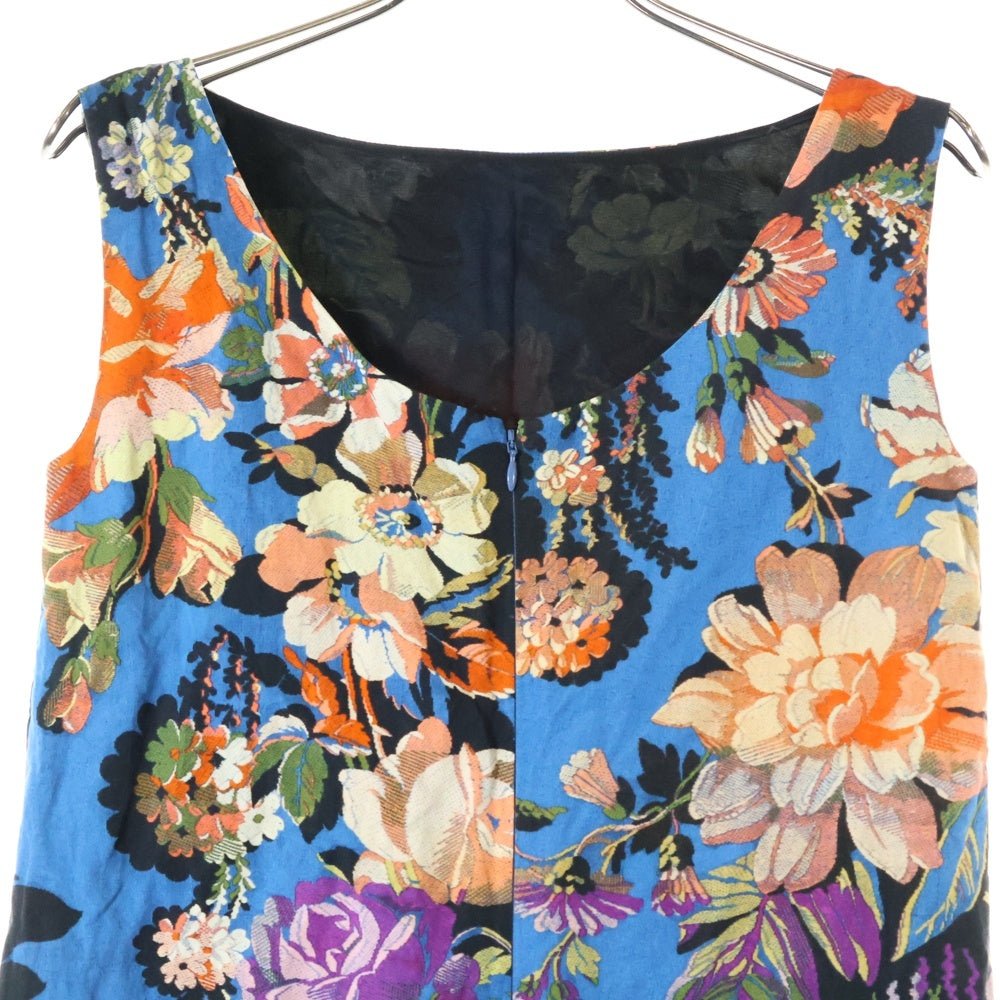 DRIES VAN NOTEN(ドリスヴァンノッテン) 花柄 コットン ノースリーブ ワンピース マルチ レディース