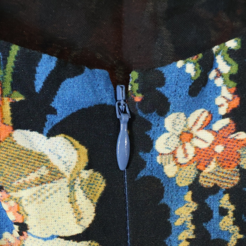 DRIES VAN NOTEN(ドリスヴァンノッテン) 花柄 コットン ノースリーブ ワンピース マルチ レディース