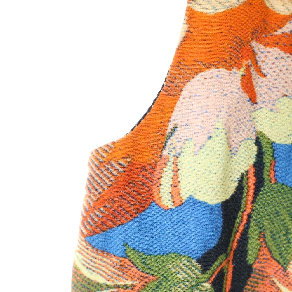 DRIES VAN NOTEN(ドリスヴァンノッテン) 花柄 コットン ノースリーブ ワンピース マルチ レディース