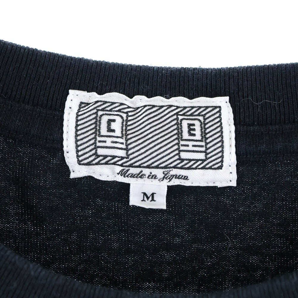 C.E(シーイー) ウィトルウィウスプリント クルーネック半袖Tシャツ カットソー ブラック