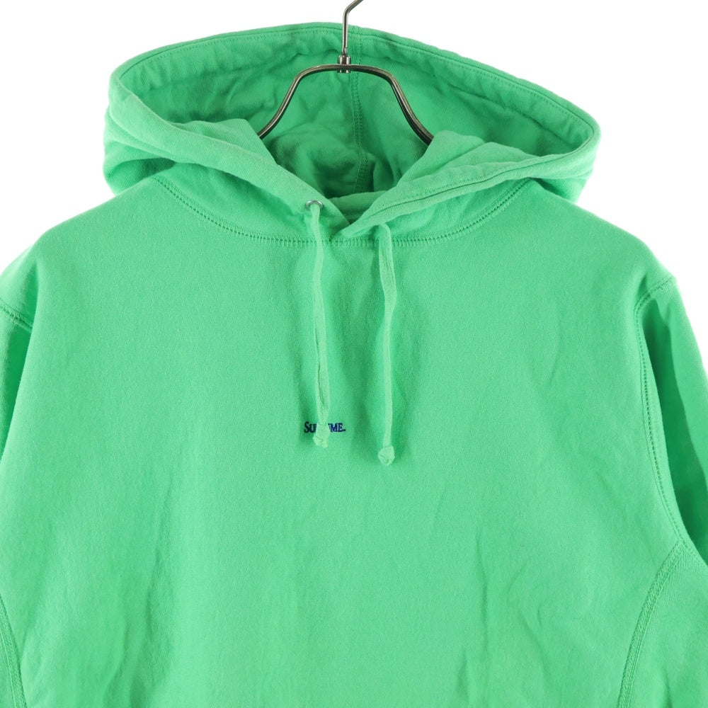 SUPREME(シュプリーム) 19AW Micro Logo Hooded マイクロロゴ スウェットフーディ プルオーバーパーカー グリーン