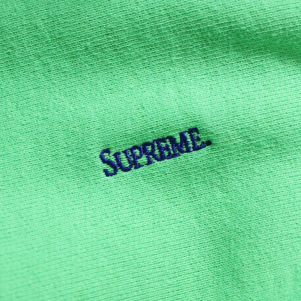 SUPREME(シュプリーム) 19AW Micro Logo Hooded マイクロロゴ スウェットフーディ プルオーバーパーカー グリーン