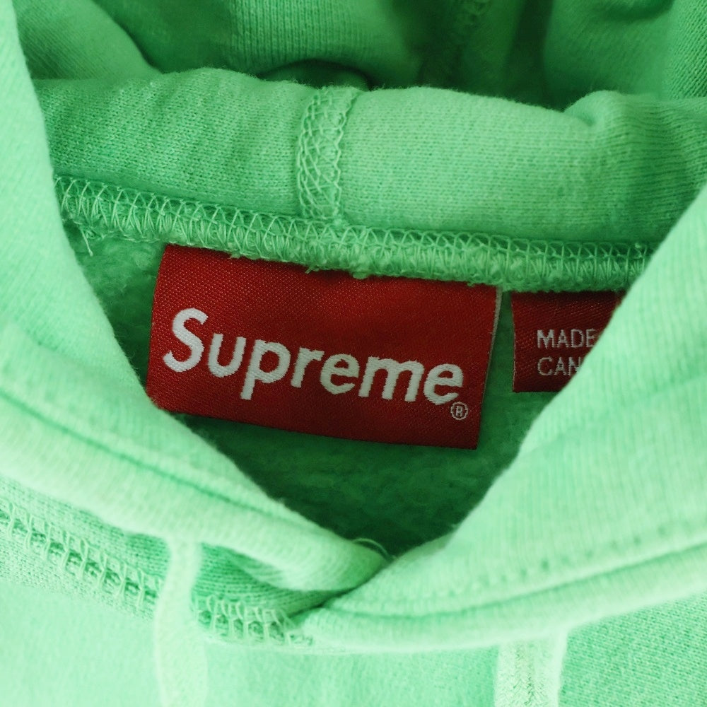 SUPREME(シュプリーム) 19AW Micro Logo Hooded マイクロロゴ スウェットフーディ プルオーバーパーカー グリーン