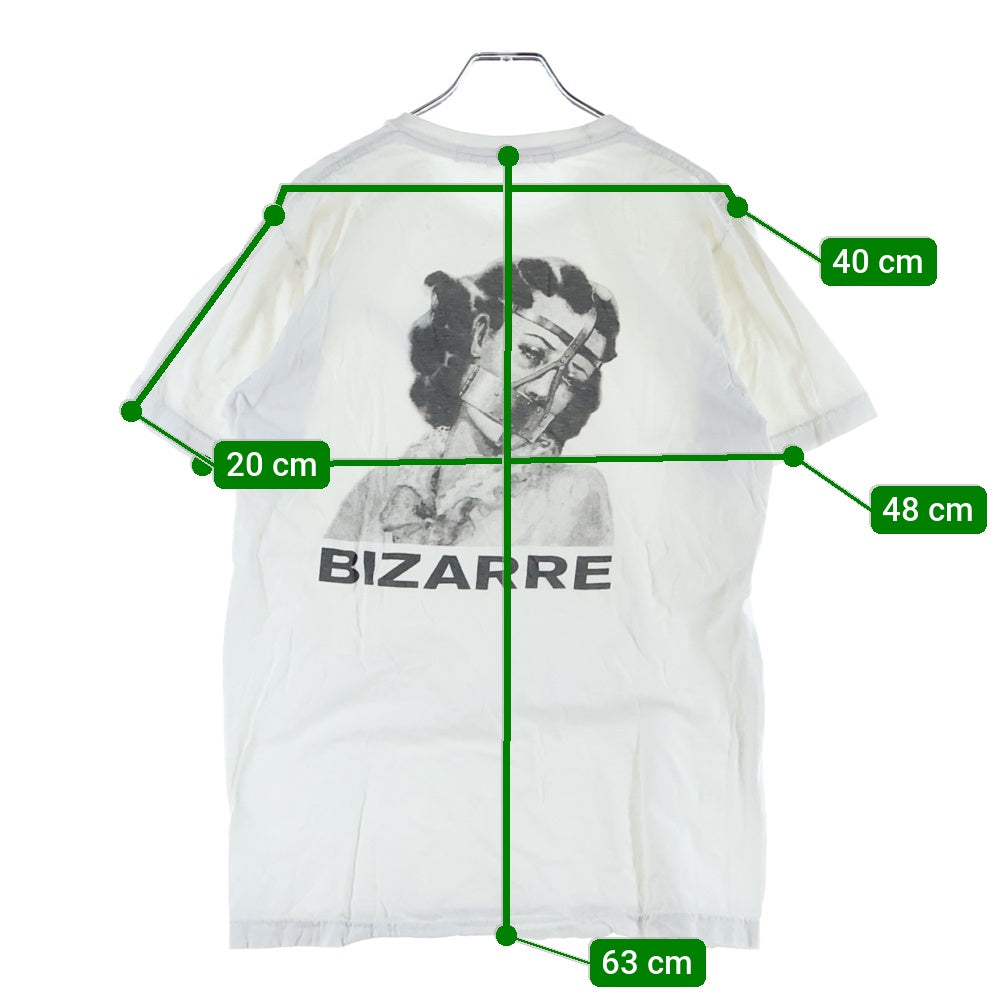 Richardson(リチャードソン) MAGAZINE BIZARRE TEE マガジンビザール プリント クルーネック半袖Tシャツ カットソー ホワイト