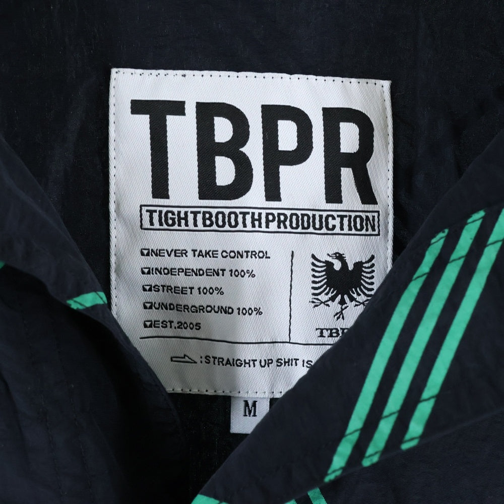 TIGHTBOOTH(タイトブース) BULKY CHECK SHIRT バルキーチェック ナイロン長袖シャツ ブラック/グリーン