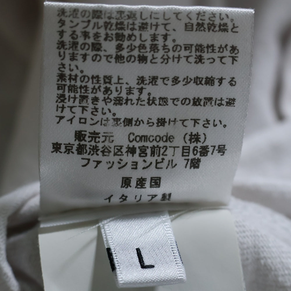 Aries(アリエス) IT'S TIME イッツタイム フロントプリント クルーネック長袖Tシャツ カットソー ホワイト SRAR 60007
