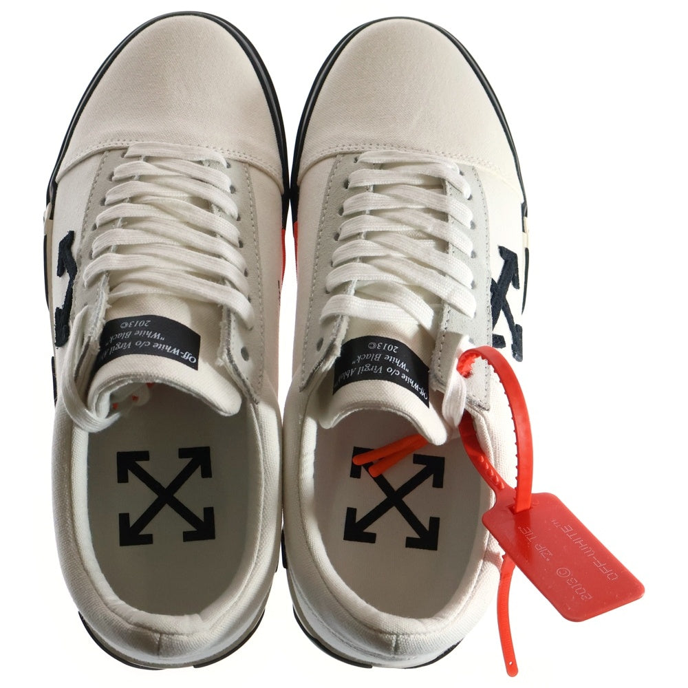 OFF-WHITE(オフホワイト) VULCANIZED STRIPED LOW TOP SNEAKER バルカナイズド ストライプド ロ―カットスニーカー ホワイト OMIA085E183510010100