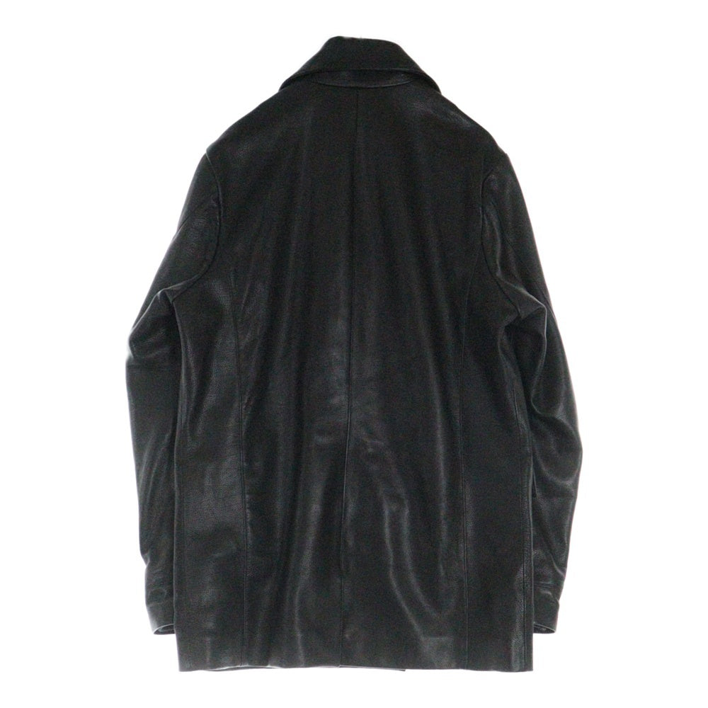 CHROME HEARTS(クロムハーツ) U FELONY Leather P Coat レザー Pコート ブラック