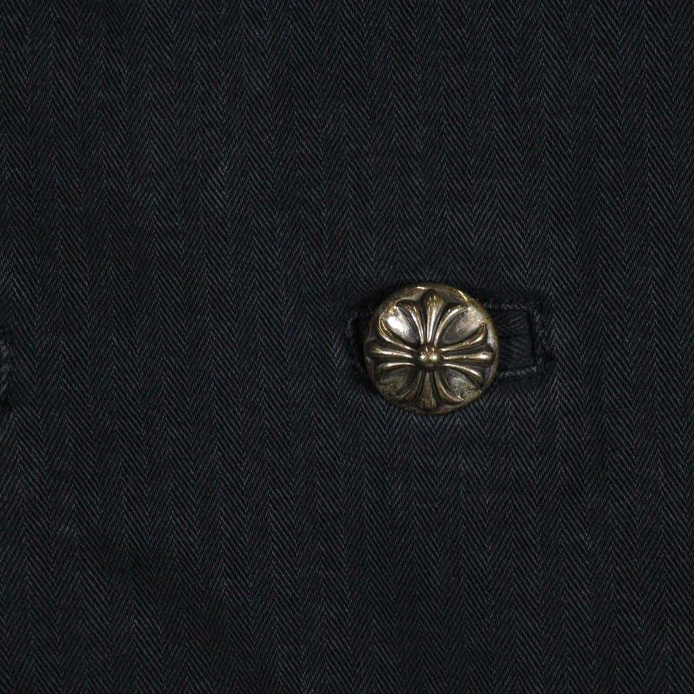 CHROME HEARTS(クロムハーツ) U FELONY フェロニー ヘリンボーン P コート ブラック