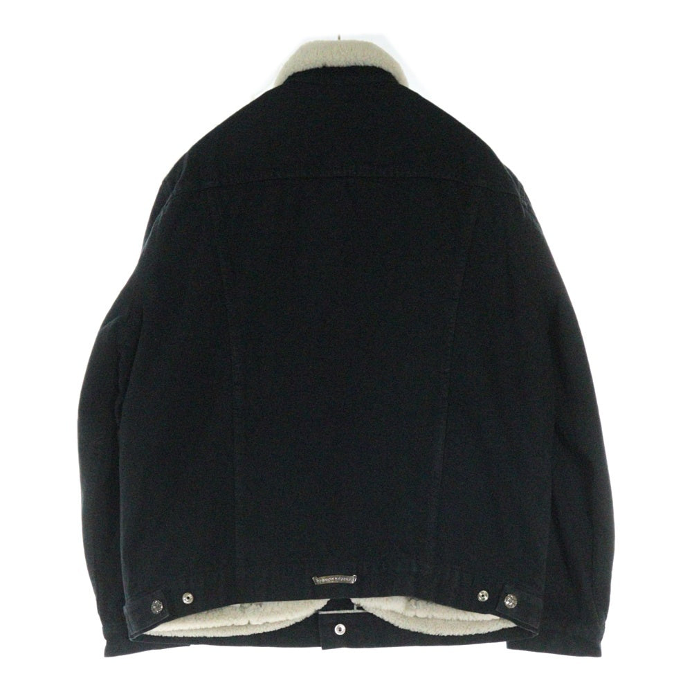 CHROME HEARTS(クロムハーツ) U MOTOBREATH モトブレス ムートンライナーボアデニムジャケット ブラック
