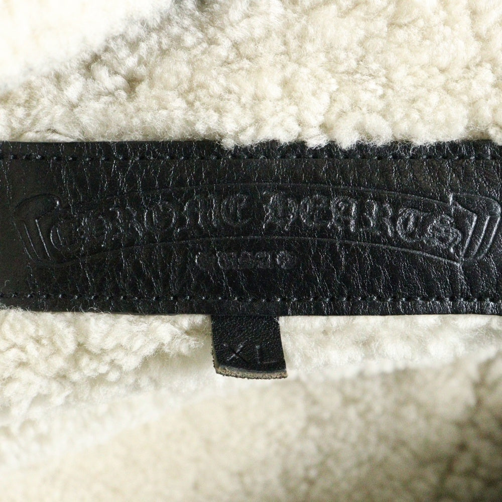CHROME HEARTS(クロムハーツ) U MOTOBREATH モトブレス ムートンライナーボアデニムジャケット ブラック