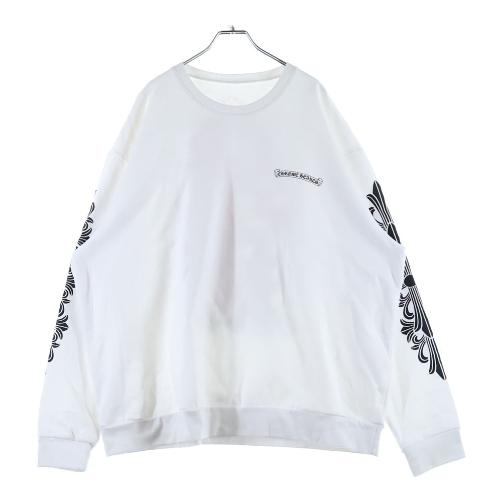 CHROME HEARTS(クロムハーツ) DAGGER EYE CHART SWTSHRT ダガー クルーネックスウェットトレーナー ホワイト