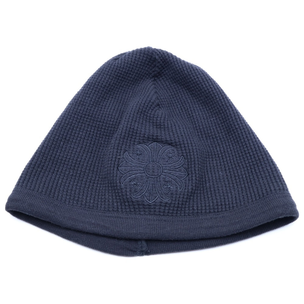 CHROME HEARTS(クロムハーツ) THERMAL BEANIE サーマルビーニー クロス刺繍 ニットキャップ 帽子 ブラック