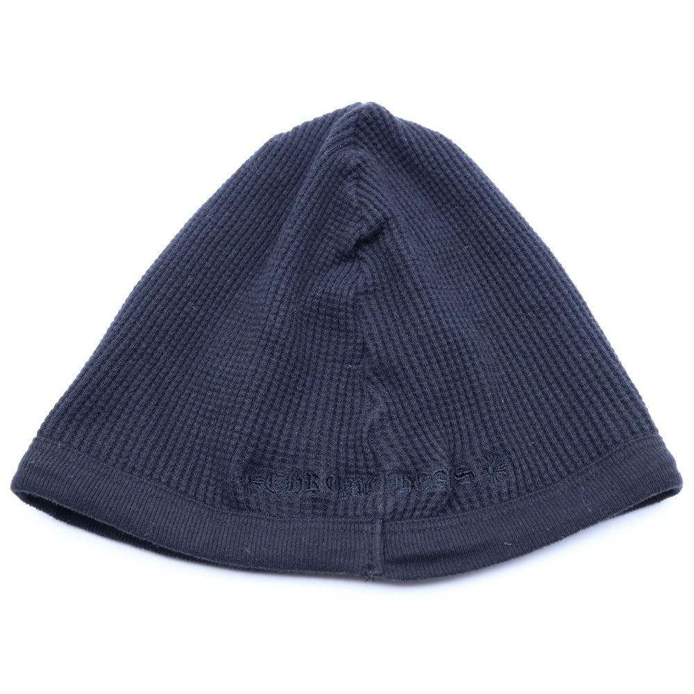 CHROME HEARTS(クロムハーツ) THERMAL BEANIE サーマルビーニー クロス刺繍 ニットキャップ 帽子 ブラック