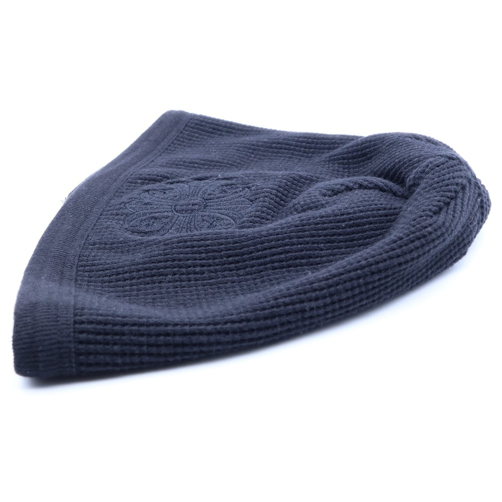 CHROME HEARTS(クロムハーツ) THERMAL BEANIE サーマルビーニー クロス刺繍 ニットキャップ 帽子 ブラック
