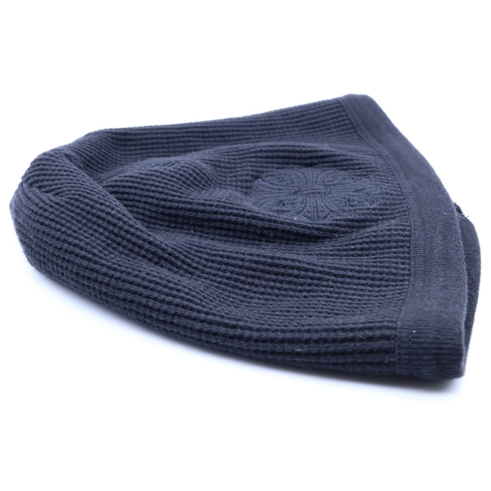 CHROME HEARTS(クロムハーツ) THERMAL BEANIE サーマルビーニー クロス刺繍 ニットキャップ 帽子 ブラック