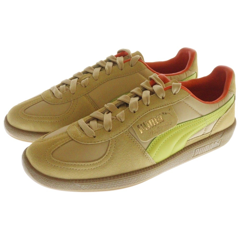PUMA(プーマ) PALERMO OG パレルモ OG スウェードローカットスニーカー ベージュ/グリーン US9/27cm 383011-04