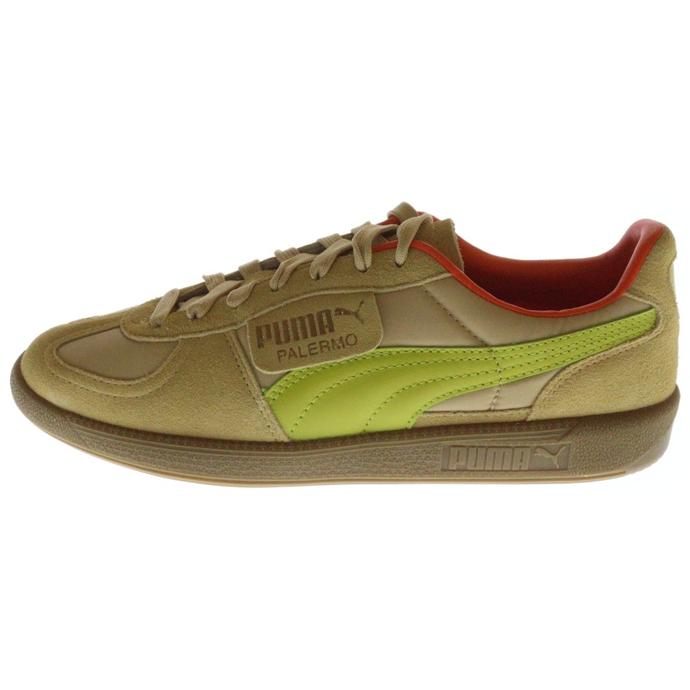 PUMA(プーマ) PALERMO OG パレルモ OG スウェードローカットスニーカー ベージュ/グリーン US9/27cm 383011-04