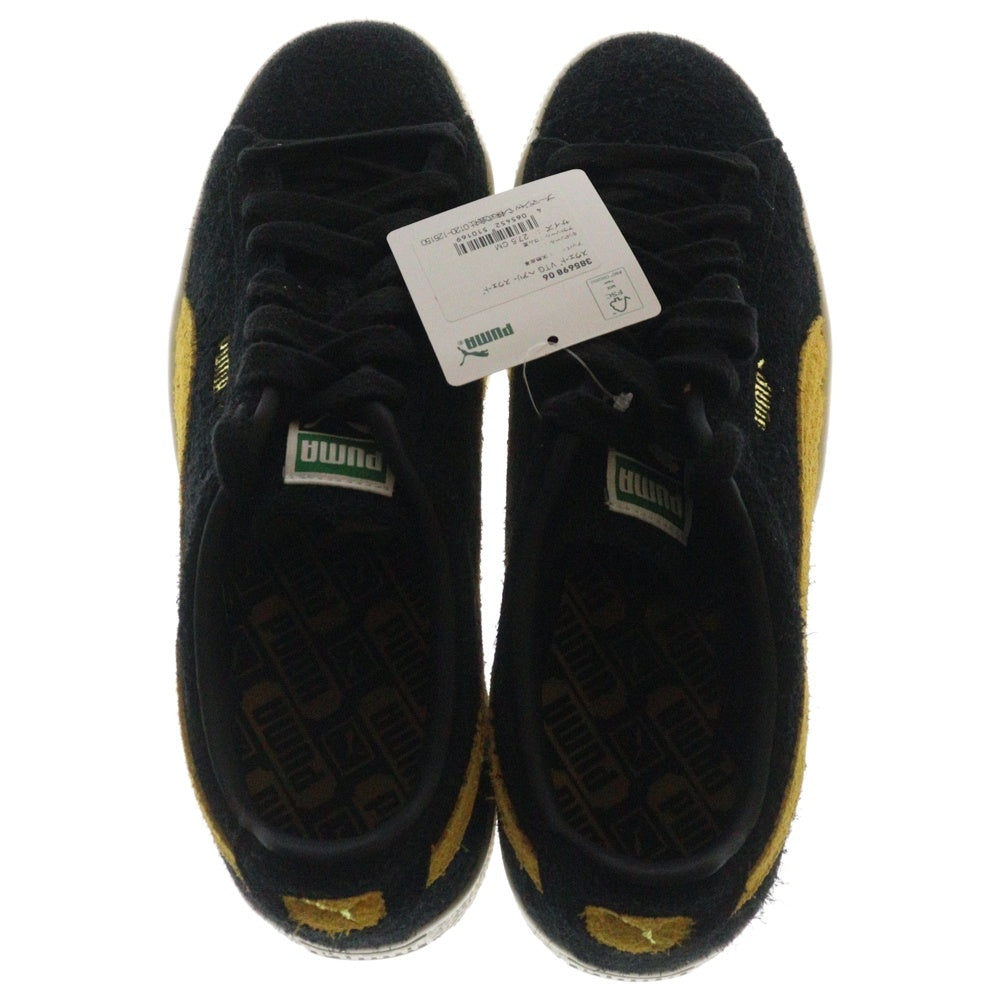PUMA(プーマ) SUEDE VTG HAIRY スウェード ヴィンテージ へアリー スウェードローカットスニーカー ブラック/イエロー US9.5/27.5cm 385698-06