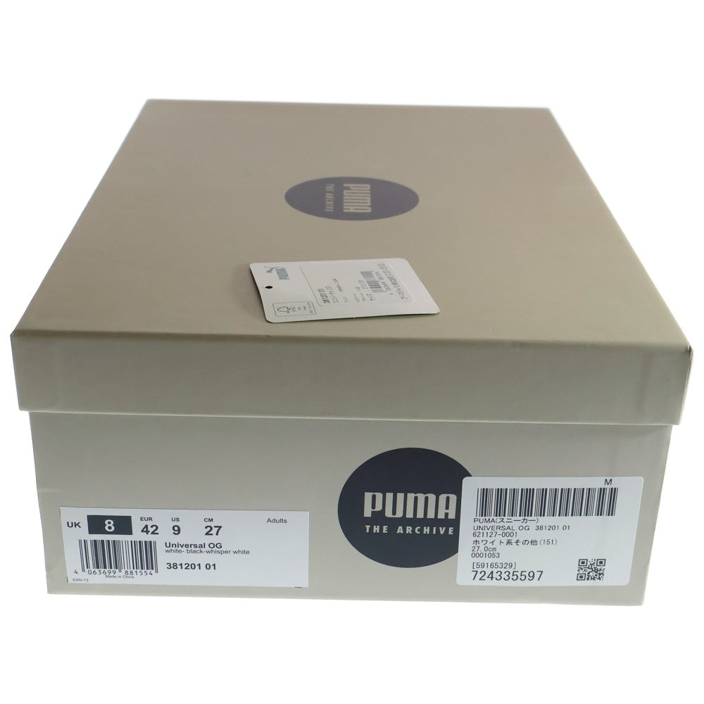 PUMA(プーマ) UNIVERSAL OG ユニバーサルOG ハイカットスニーカー ホワイト/ブラック US9/27cm 381201-01