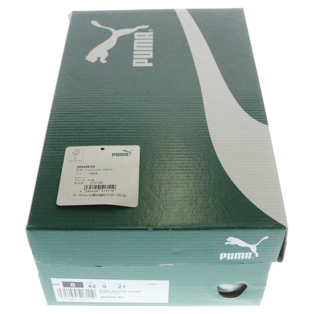 PUMA(プーマ) VLADO STENZEL SUEDE ヴラド シュテンツェル スウェードローカットスニーカー レッド US9/27cm 383405-03