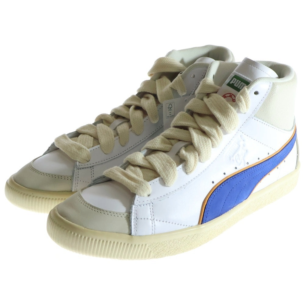 PUMA(プーマ) CLYDE MID BBALL クライド ミッド BBALL ハイカットスニーカー ホワイト/ブルー US9/27cm 391335-01