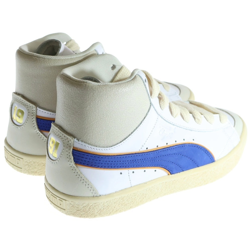 PUMA(プーマ) CLYDE MID BBALL クライド ミッド BBALL ハイカットスニーカー ホワイト/ブルー US9/27cm 391335-01