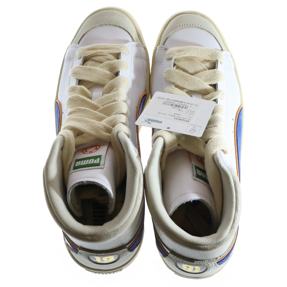PUMA(プーマ) CLYDE MID BBALL クライド ミッド BBALL ハイカットスニーカー ホワイト/ブルー US9/27cm 391335-01